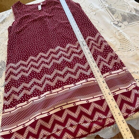 Pink Owl Polka Dot and Chevron Dress Women's Size Small - Picture 8 of 9